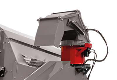 OPTION : Swivel chute extension